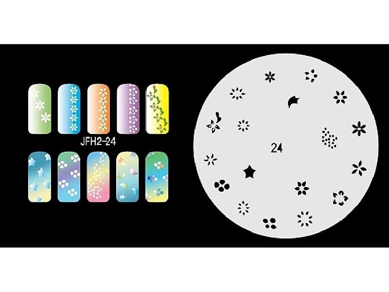 Šablona na nehty (airbrush nail art) JFH02-024