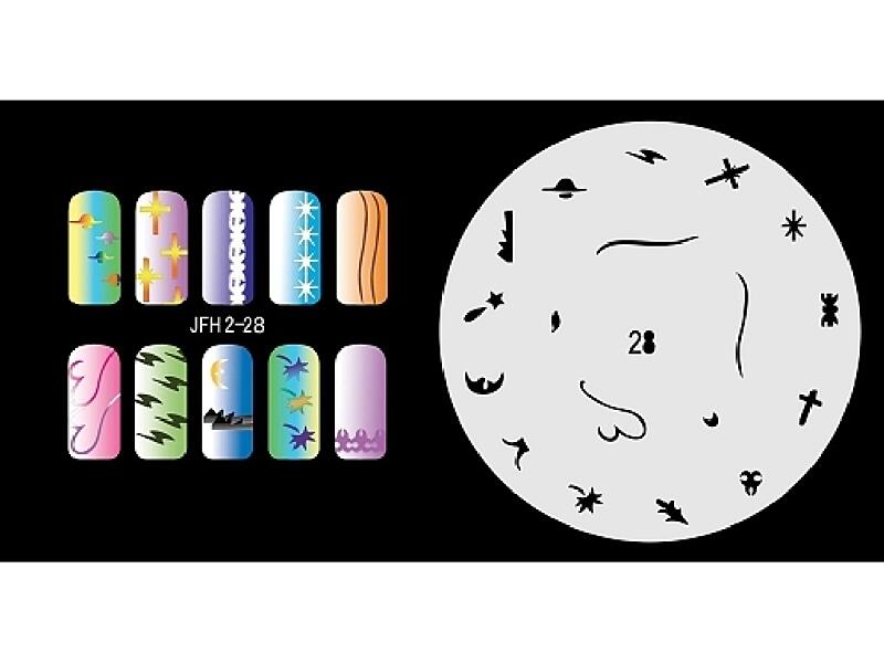 Šablona na nehty (airbrush nail art) JFH02-028