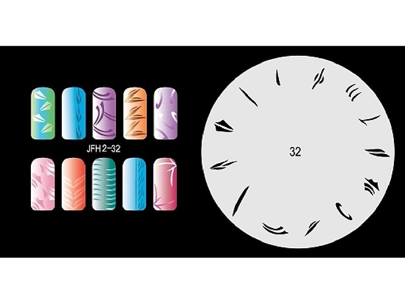 Šablona na nehty (airbrush nail art) JFH02-032