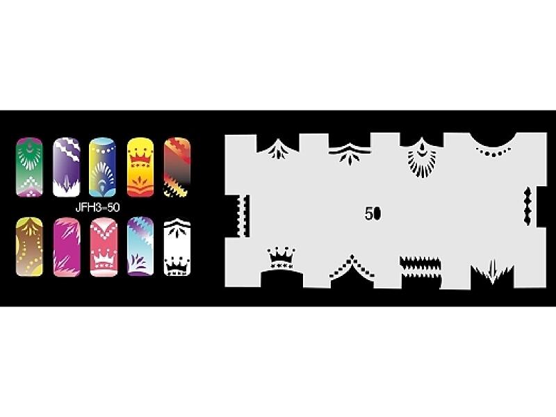 Šablona na nehty (airbrush nail art) JFH03-050