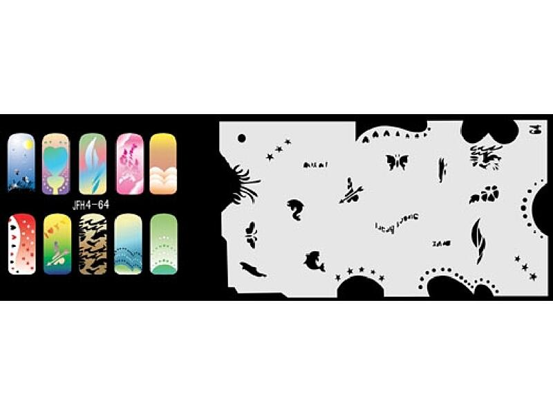Šablona na nehty (airbrush nail art) JFH04-064