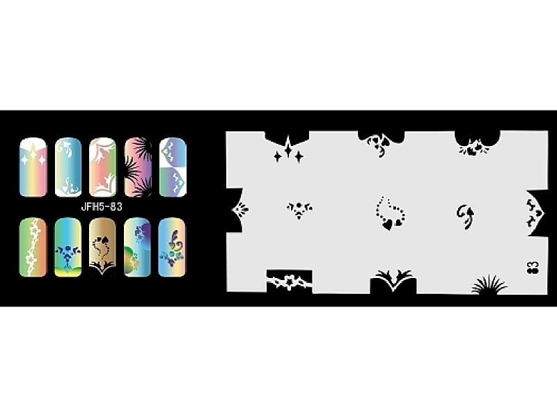 Šablona na nehty (airbrush nail art) JFH05-083