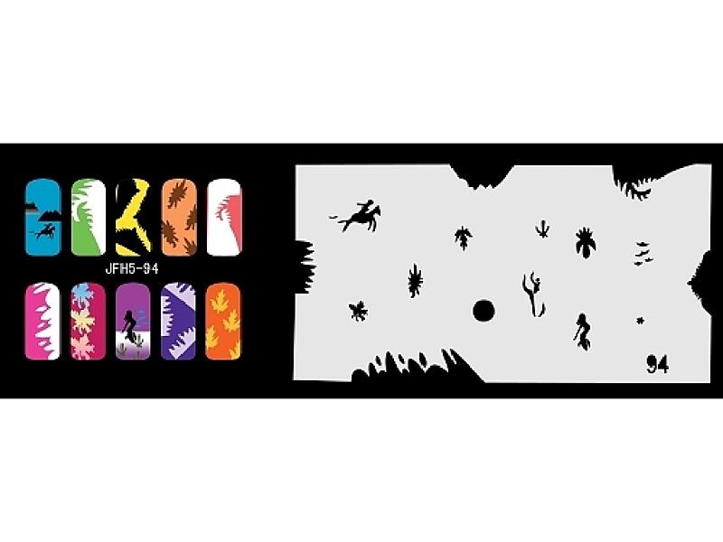 Šablona na nehty (airbrush nail art) JFH05-094