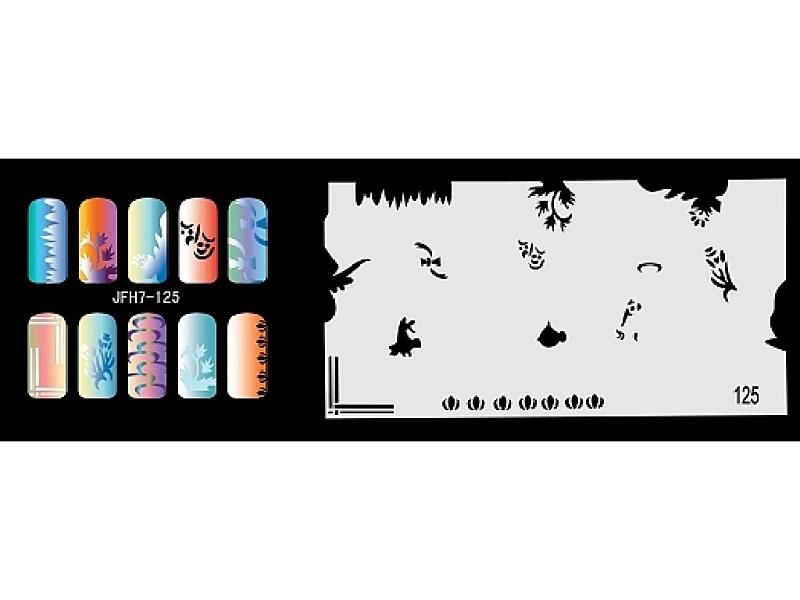 Šablona na nehty (airbrush nail art) JFH07-125