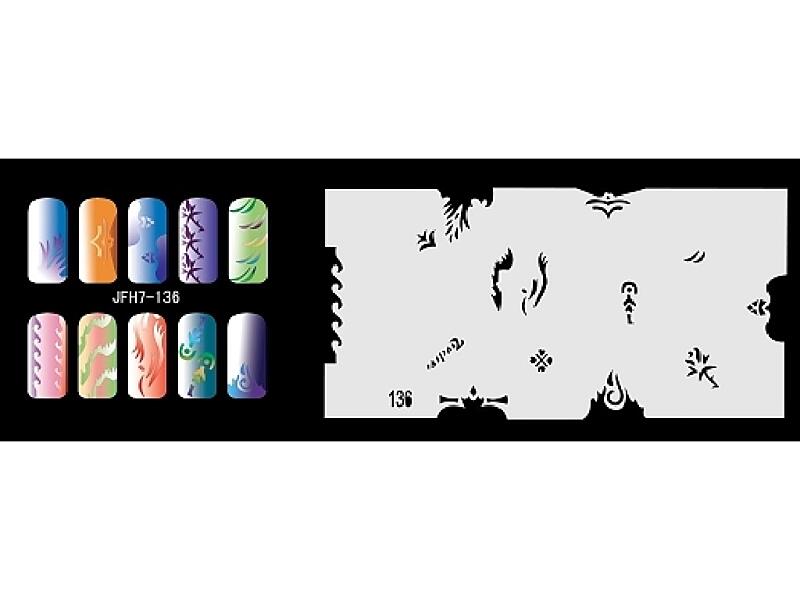 Šablona na nehty (airbrush nail art) JFH07-136