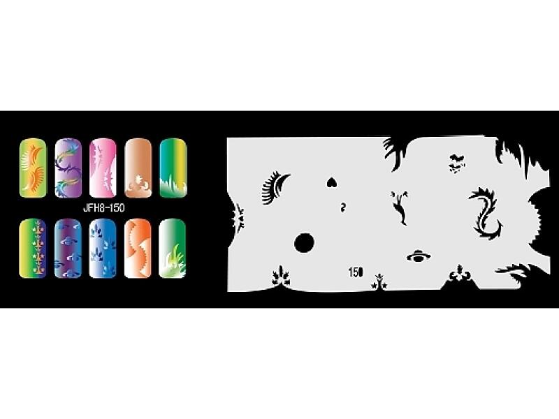 Šablona na nehty (airbrush nail art) JFH08-150