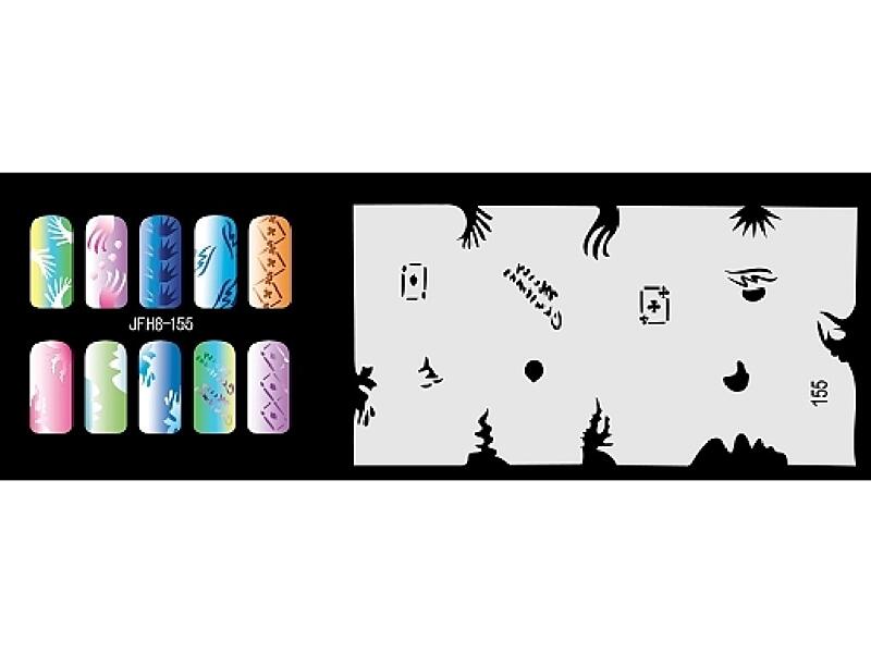 Šablona na nehty (airbrush nail art) JFH08-155