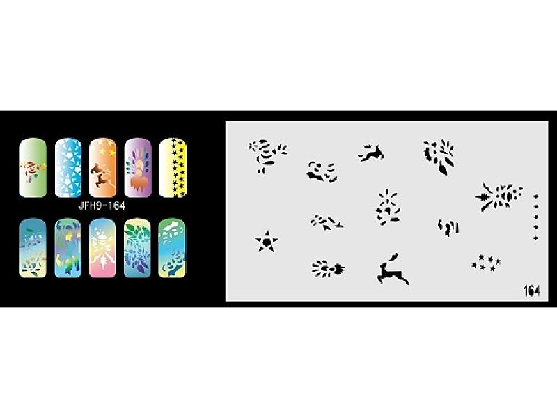 Šablona na nehty (airbrush nail art) JFH09-164