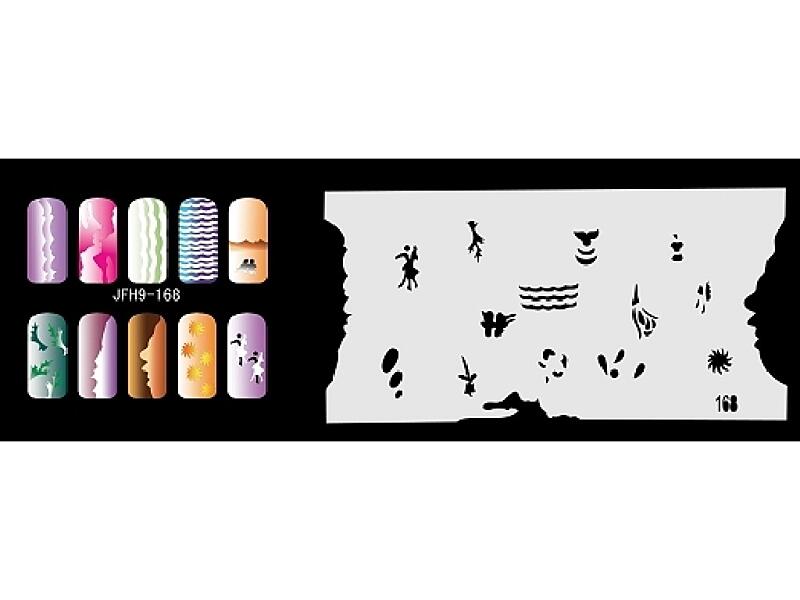 Šablona na nehty (airbrush nail art) JFH09-168