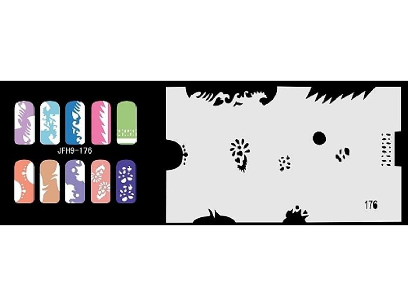 Šablona na nehty (airbrush nail art) JFH09-176