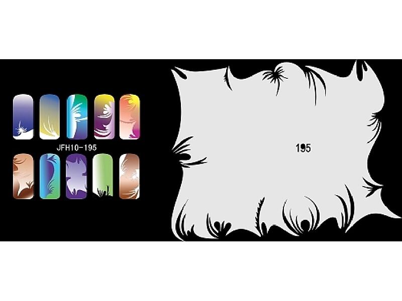 Šablona na nehty (airbrush nail art) JFH10-195
