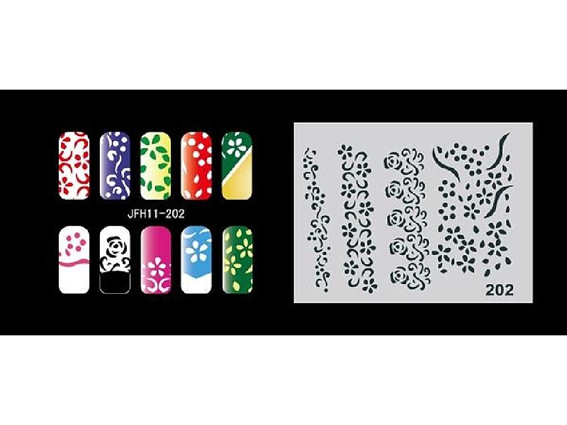 Šablona na nehty (airbrush nail art) JFH11-202