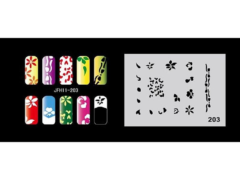 Šablona na nehty (airbrush nail art) JFH11-203