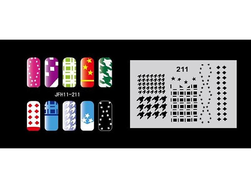 Šablona na nehty (airbrush nail art) JFH11-211