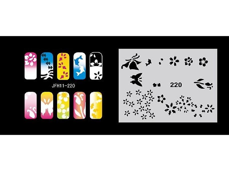 Šablona na nehty (airbrush nail art) JFH11-220