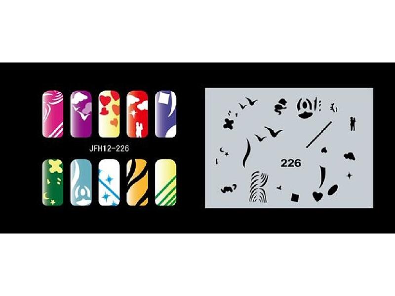 Šablona na nehty (airbrush nail art) JFH12-226