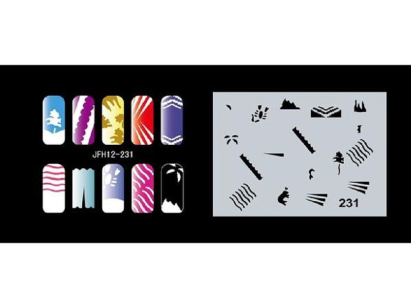 Šablona na nehty (airbrush nail art) JFH12-231