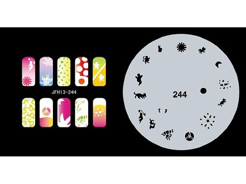Šablona na nehty (airbrush nail art) JFH13-244