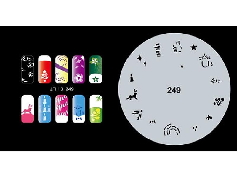 Šablona na nehty (airbrush nail art) JFH13-249