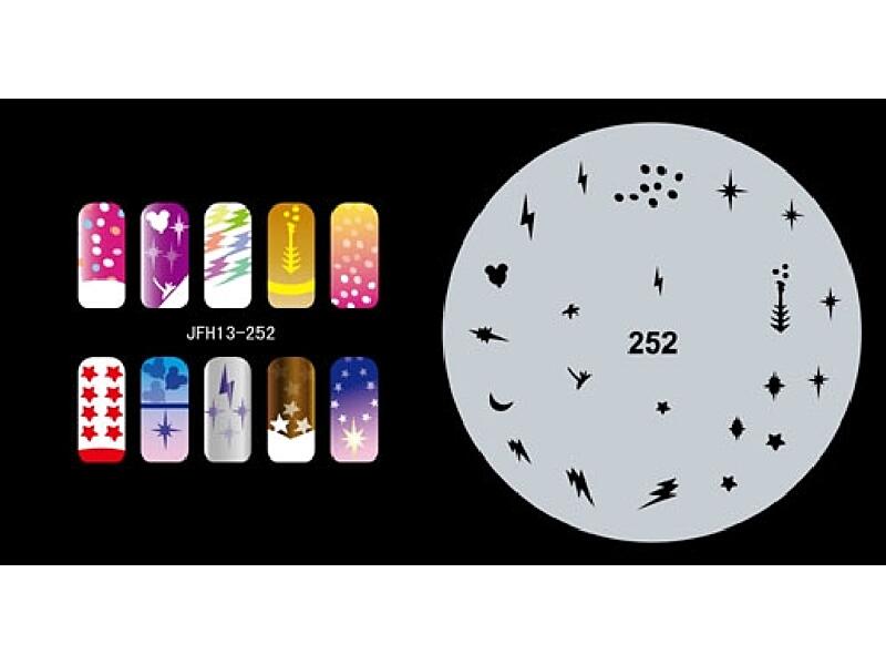 Šablona na nehty (airbrush nail art) JFH13-252