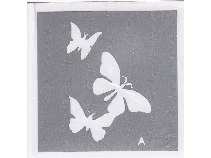 Šablona pro třpytivé tetování  A032