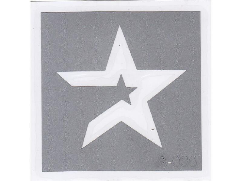 Šablona pro třpytivé tetování  A036