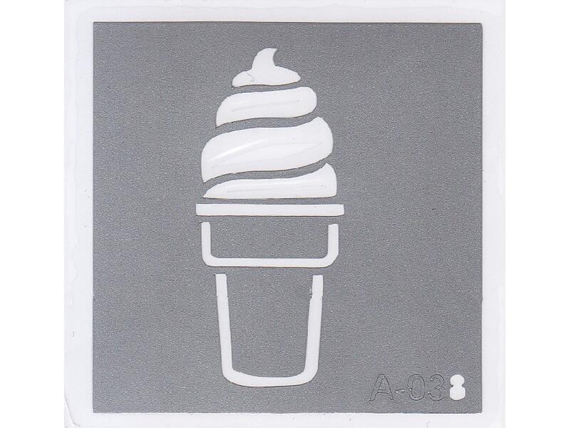 Šablona pro třpytivé tetování  A038