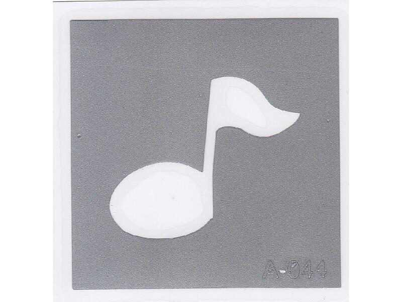 Šablona pro třpytivé tetování  A044