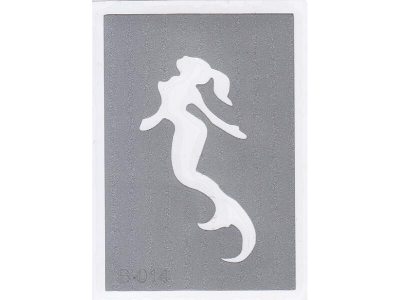 Šablona pro třpytivé tetování  B014