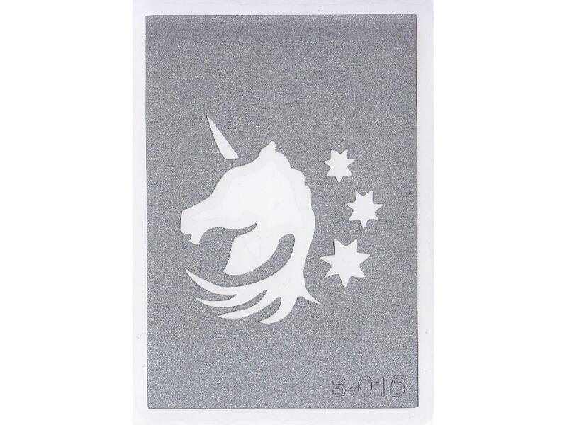 Šablona pro třpytivé tetování  B015