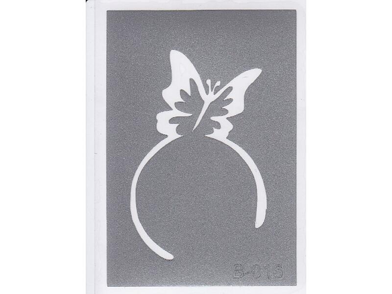 Šablona pro třpytivé tetování  B016