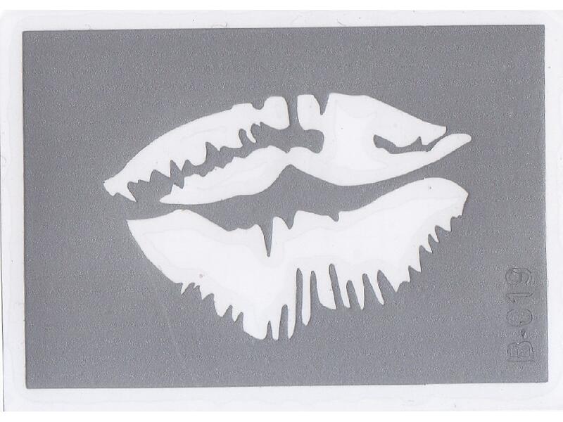 Šablona pro třpytivé tetování  B019