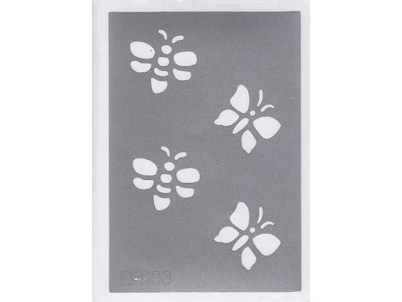 Šablona pro třpytivé tetování  B033