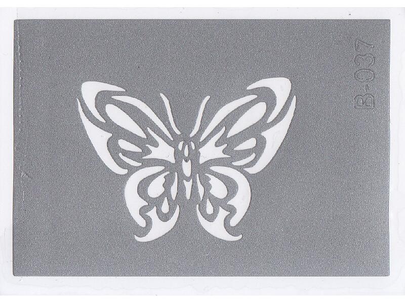 Šablona pro třpytivé tetování  B037