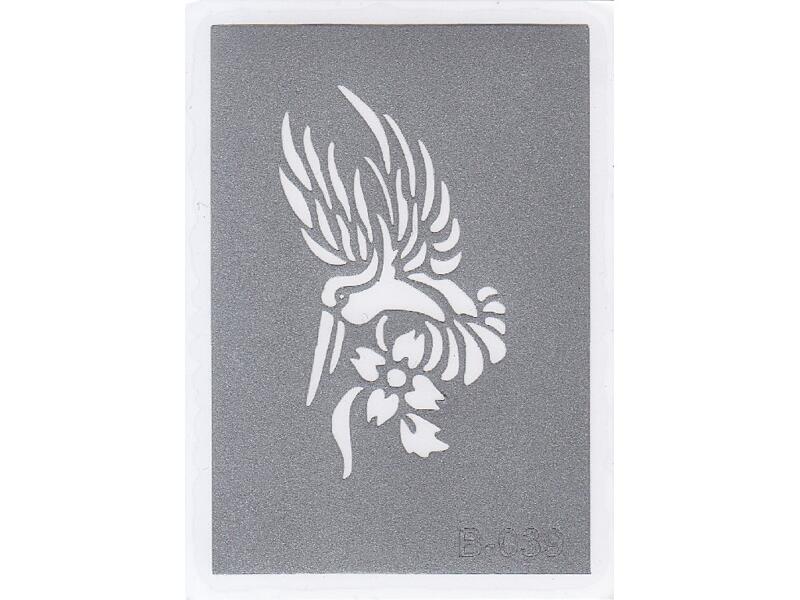 Šablona pro třpytivé tetování  B039