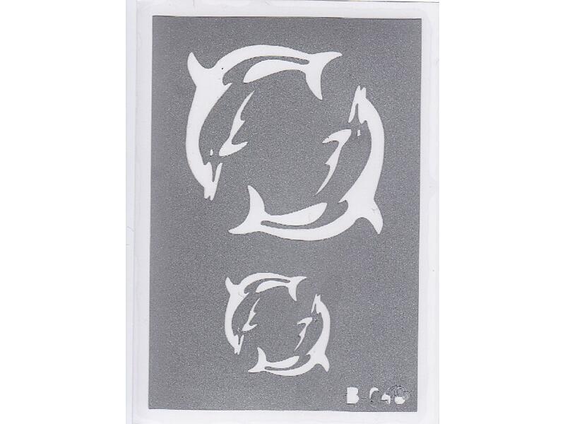 Šablona pro třpytivé tetování  B048