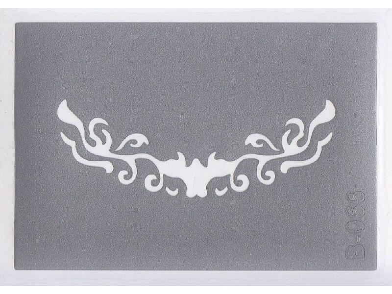 Šablona pro třpytivé tetování  B066