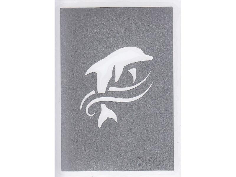 Šablona pro třpytivé tetování  B068