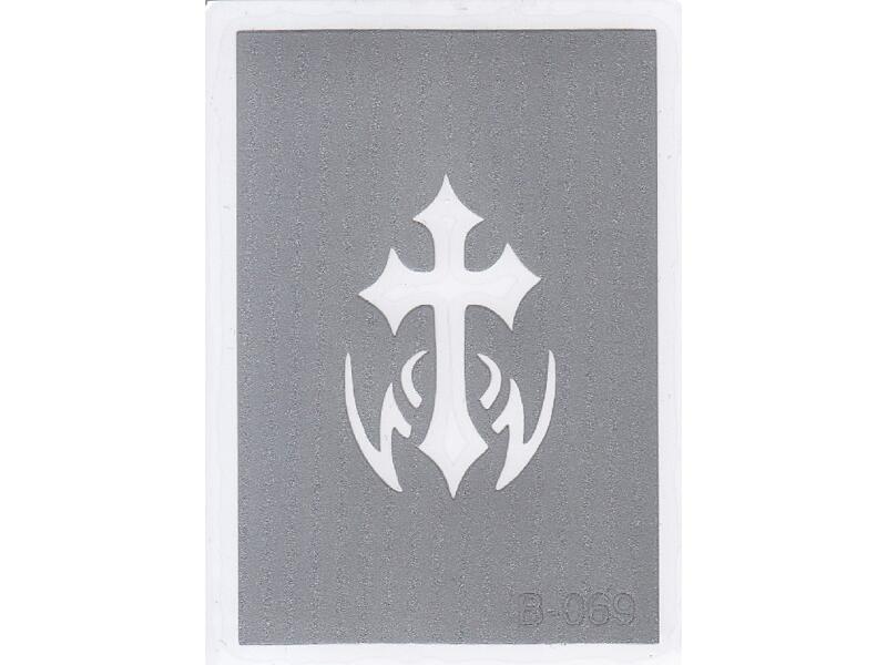 Šablona pro třpytivé tetování  B069