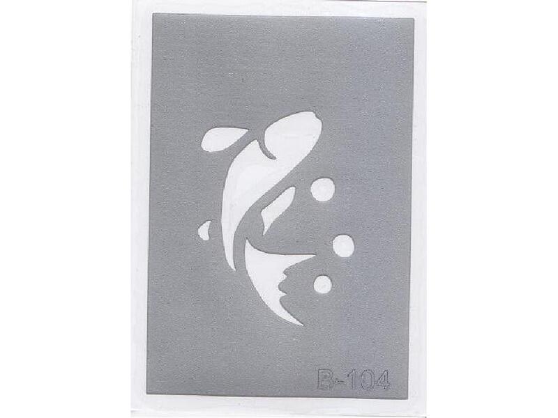 Šablona pro třpytivé tetování  B104