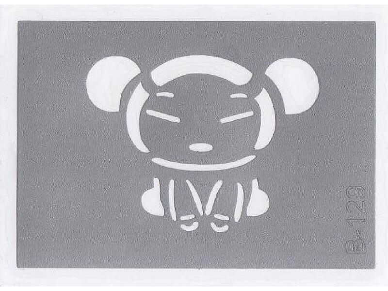 Šablona pro třpytivé tetování  B129