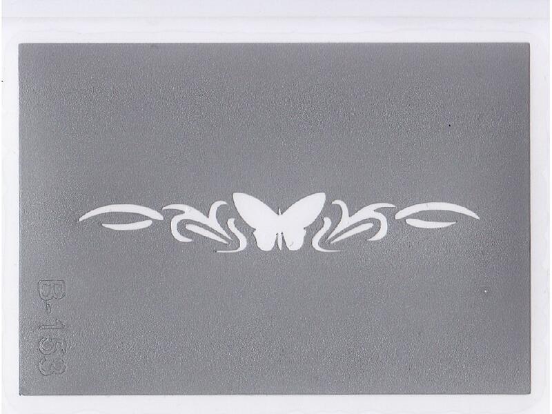 Šablona pro třpytivé tetování  B153