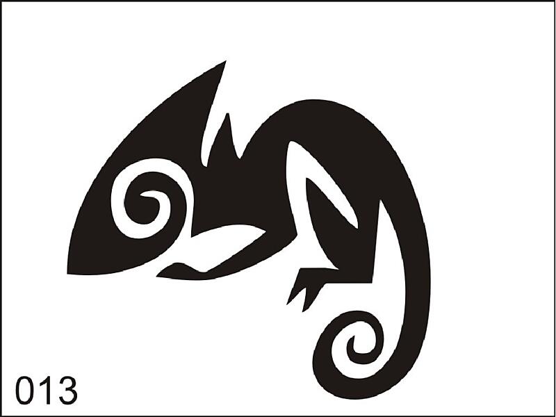 Šablona pro dočasné airbrush tetování M013 - 6,5 x 8,5 cm