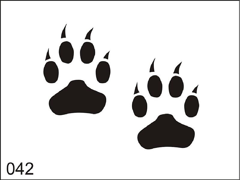 Šablona pro dočasné airbrush tetování M042 - 6,5 x 8,5 cm