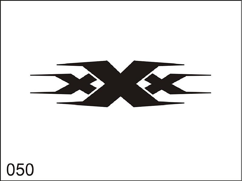 Šablona pro dočasné airbrush tetování M050 - 6,5 x 8,5 cm