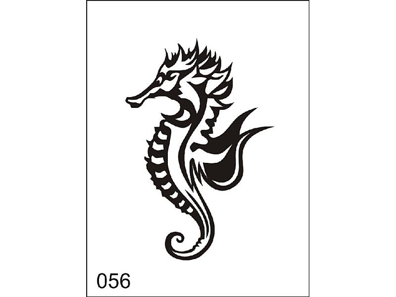 Šablona pro dočasné airbrush tetování M056 - 6,5 x 8,5 cm