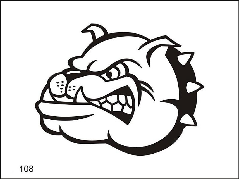 Šablona pro dočasné airbrush tetování M108 - 6,5 x 8,5 cm