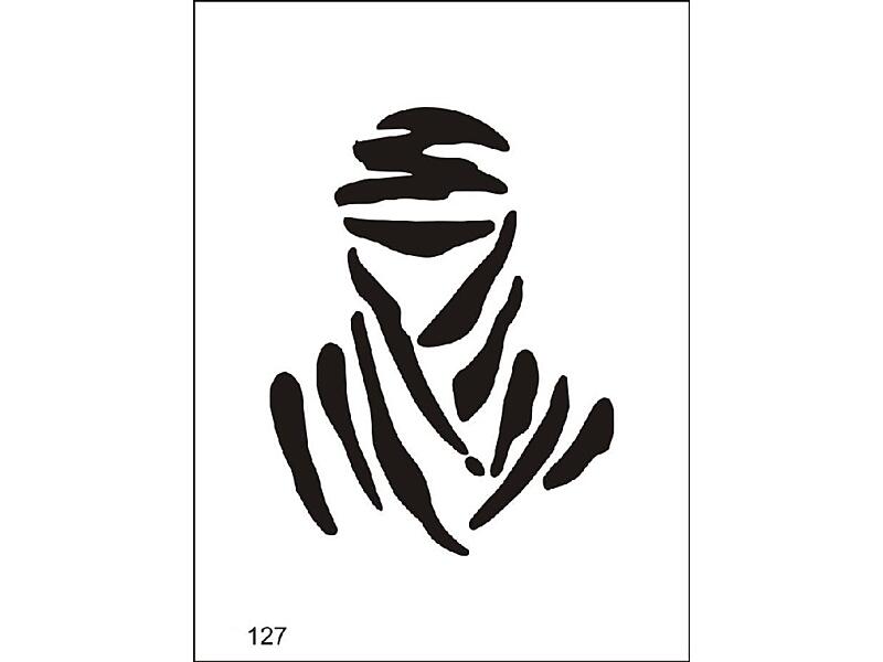 Šablona pro dočasné airbrush tetování M127 - 6,5 x 8,5 cm