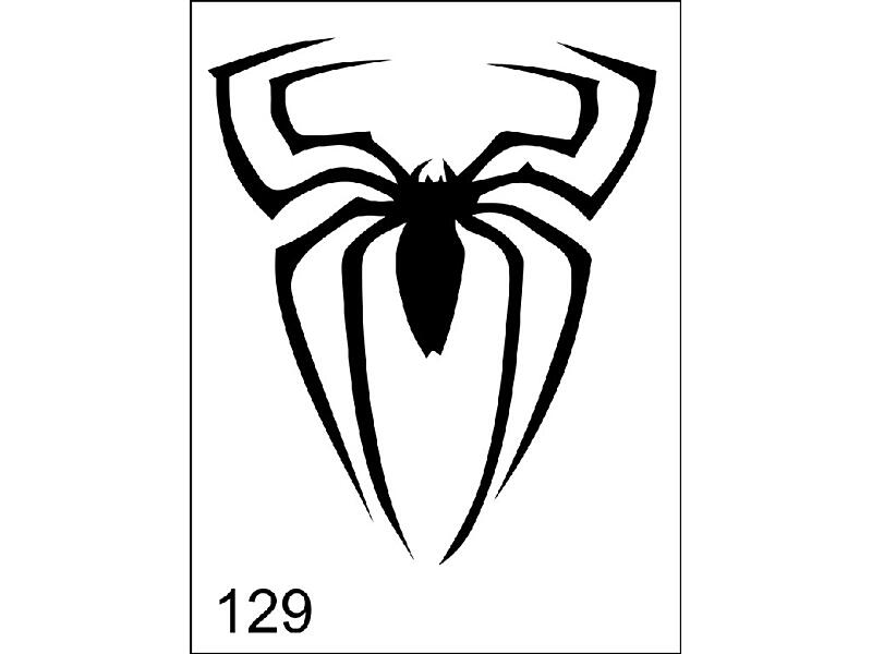 Šablona pro dočasné airbrush tetování M129 - 6,5 x 8,5 cm