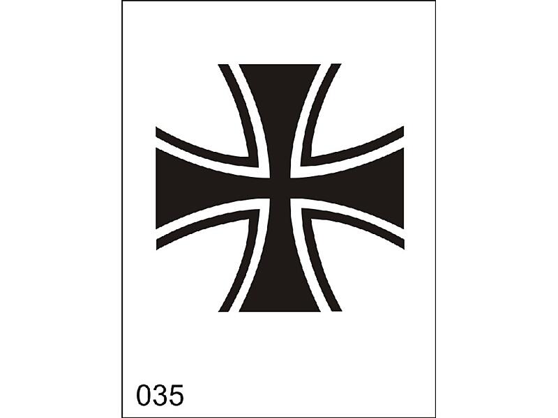 Šablona pro dočasné airbrush tetování V035 - 11,5 x 15,5 cm